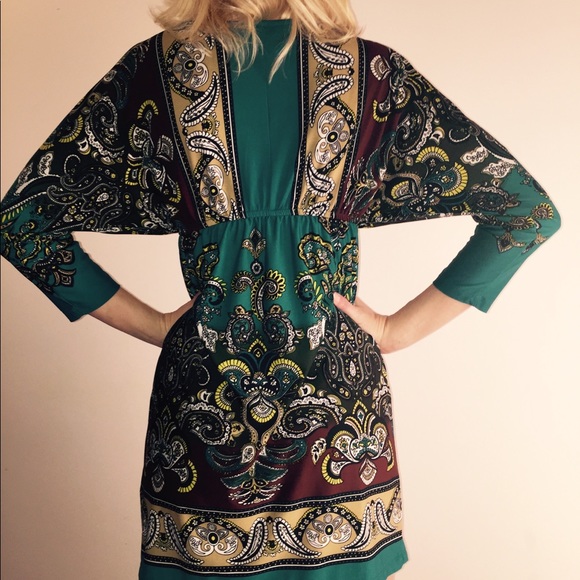 Beautiful Blue Short Dress To Dress Up or Down - Picture 3 of 3